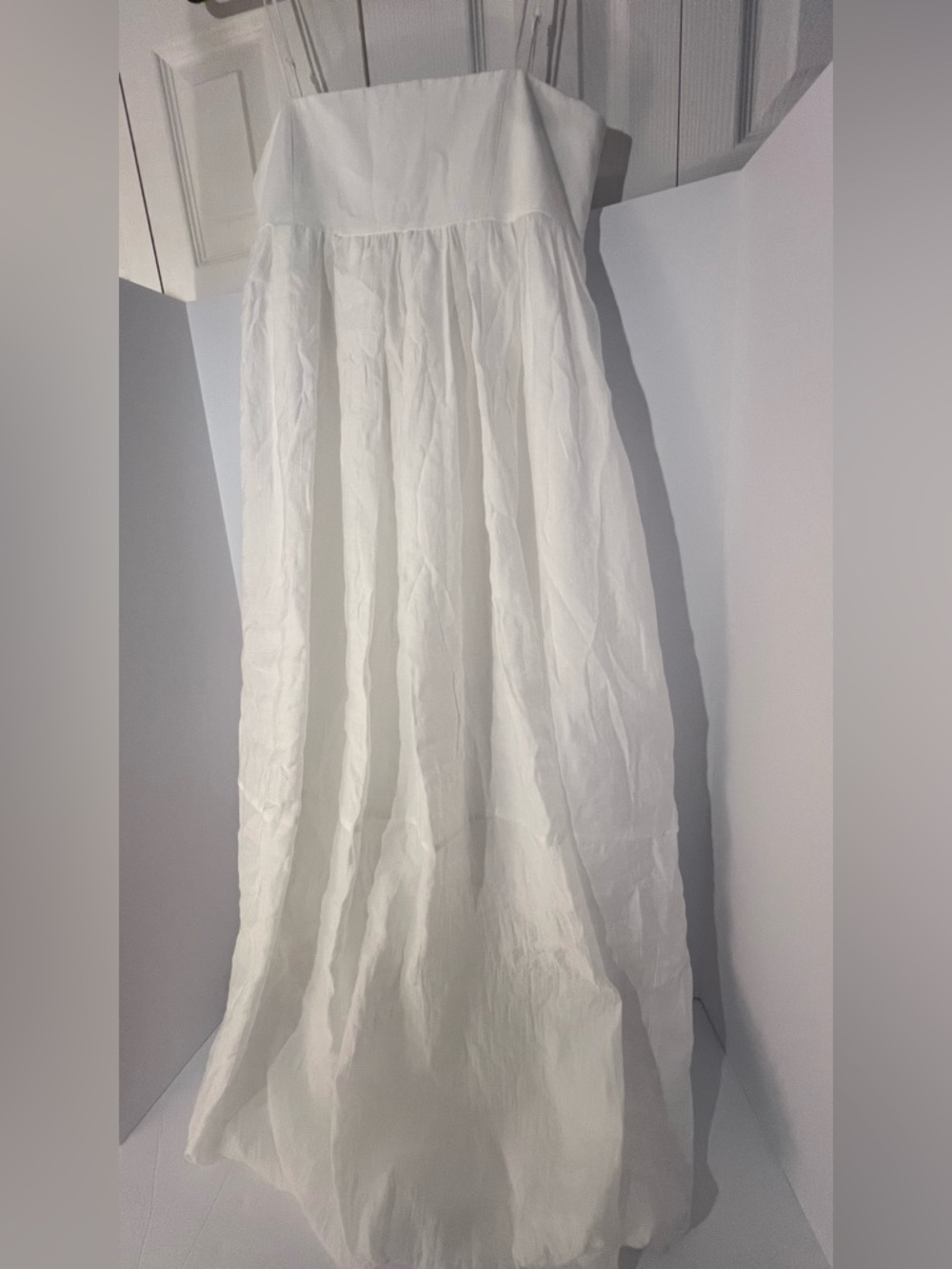 ZARA Long strappy dress with voluminous hem.  M NWT - Picture 13 of 14